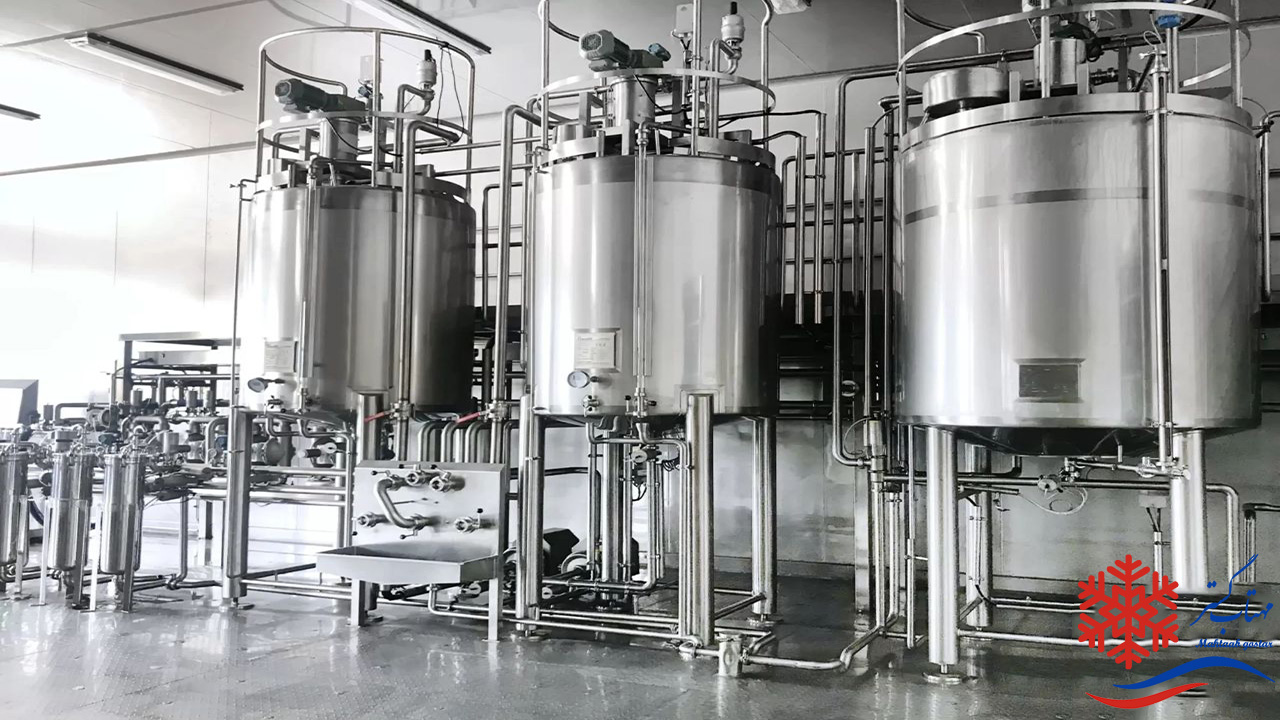 مدل صنعتی دستگاه شیر سرد کن