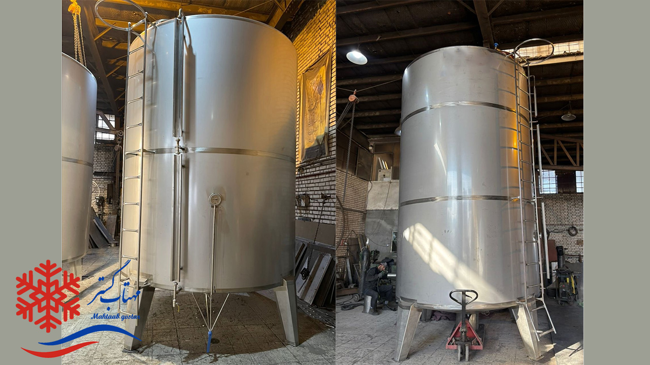 مخزن استیل دوجداره ته قیفی و کاربردهای آن